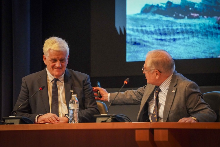 The U.S. Naval War College (NWC) hosted veterans from opposing sides of the Falklands War to discuss their experiences and pass on lessons to students from the Joint Maritime Operations (JMO) Course onboard Naval Station Newport, March 26, 2026.